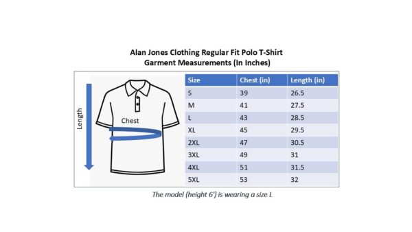 Alan Jones Clothing Men's Cotton Regular Fit Polo T-Shirt - Image 7