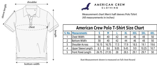 AMERICAN CREW Polo Collar T-Shirts with Pocket Combo Pack of 2