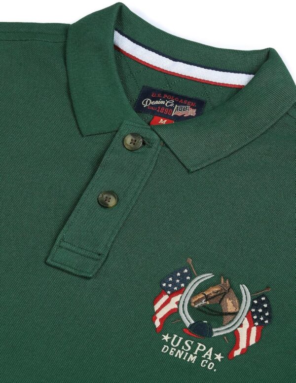 U.S. POLO ASSN. Men's Cotton Slim Fit Solid Crest Logo Polo Shirt - Image 3