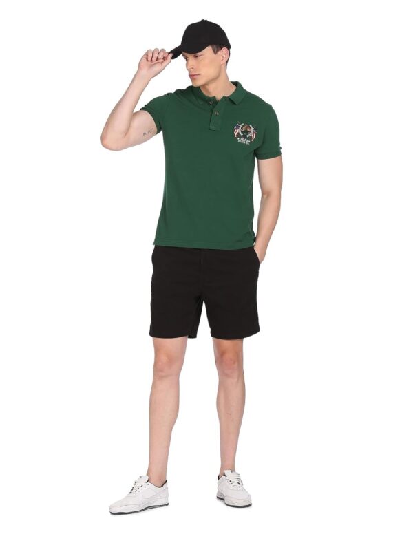 U.S. POLO ASSN. Men's Cotton Slim Fit Solid Crest Logo Polo Shirt - Image 4