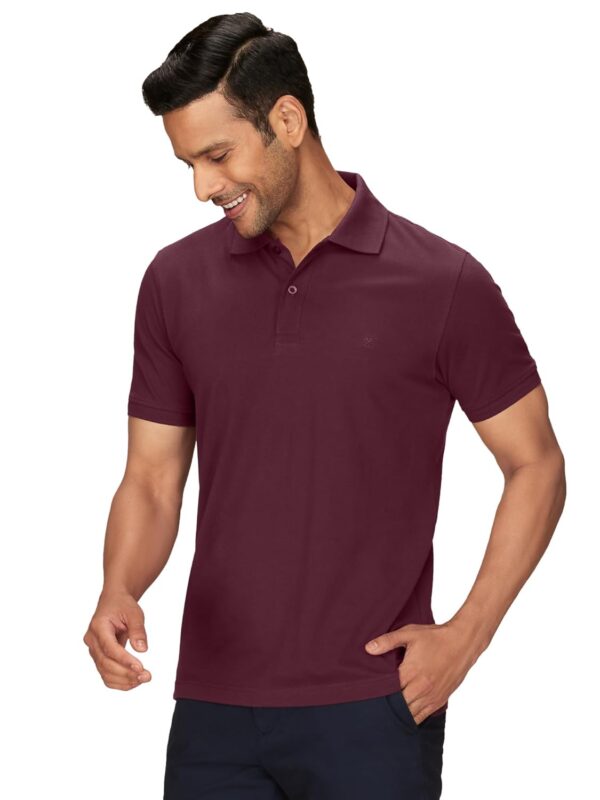 XYXX Men's Nova 100% Combed Cotton Regular Fit Polo T-Shirt - Image 3