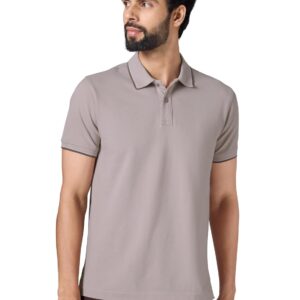 XYXX Accent Men's Solid Cotton Polo T Shirt | Collar Tshirts | Half Sleeves | Solid-Slim Fit
