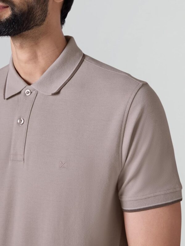 XYXX Accent Men's Solid Cotton Polo T Shirt | Collar Tshirts | Half Sleeves | Solid-Slim Fit - Image 2
