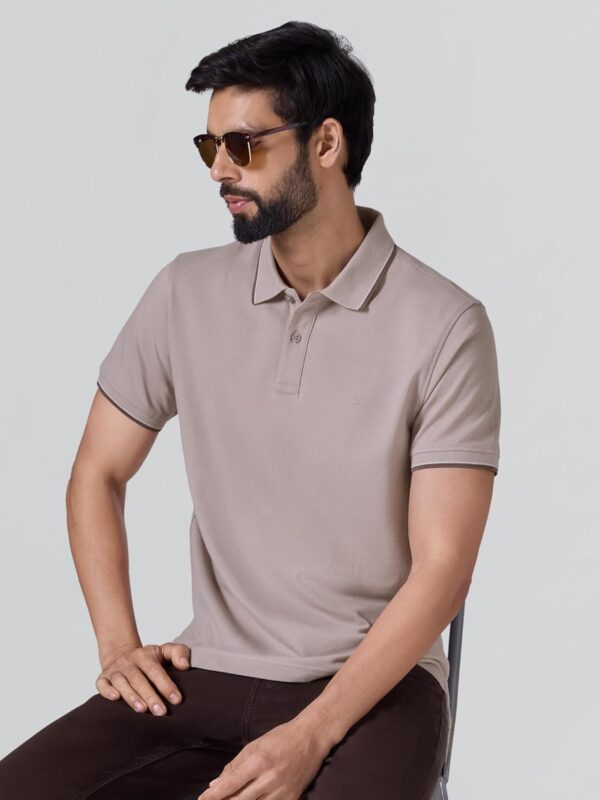 XYXX Accent Men's Solid Cotton Polo T Shirt | Collar Tshirts | Half Sleeves | Solid-Slim Fit - Image 5