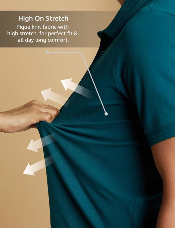 Symbol Premium Men's Cotton Stretch Solid Polo T-Shirt (Regular Fit | Pique Knit) - Image 4