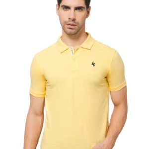 Cantabil Men's Solid Regular Fit T-Shirt