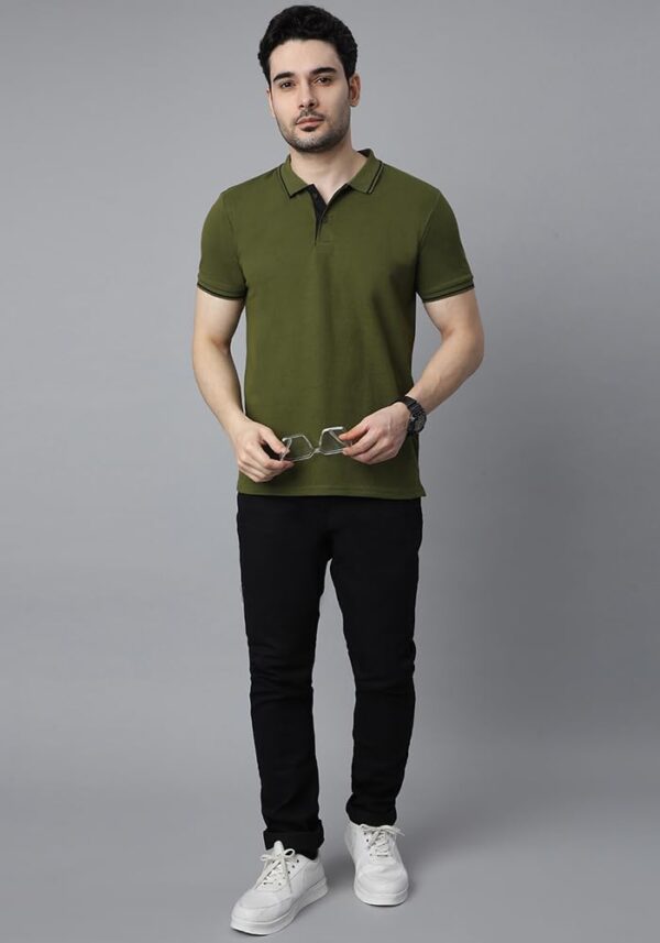 Wear Your Opinion Men's Premium Pique Cotton Polo Collar Neck T-Shirt - Image 5