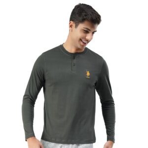 U.S. POLO ASSN. Men Comfort Fit Heathered Cotton I655 Regular Fit T-Shirt - Pack of 1
