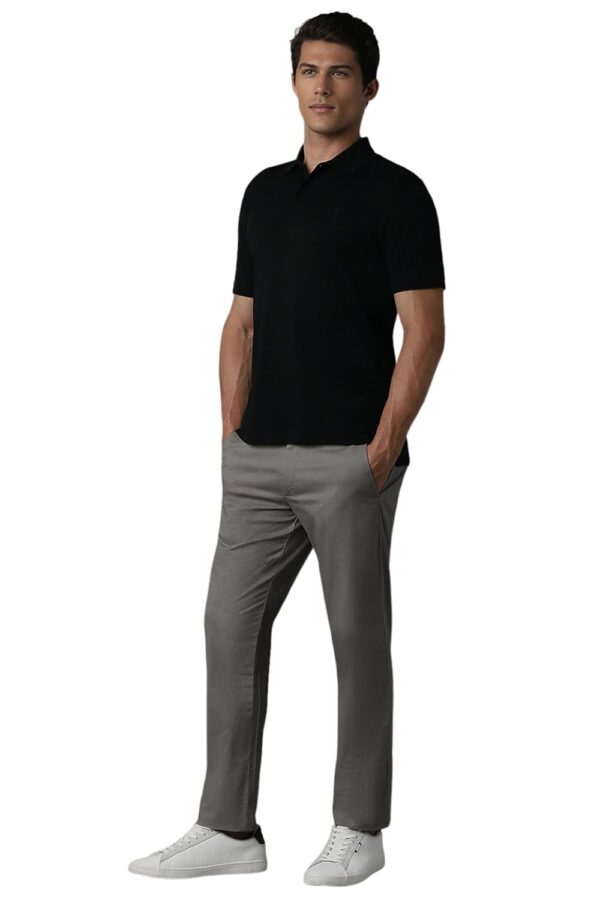 Louis Philippe Men's Cotton Regular Fit Solid with Softer Finish Better Lusture & Durable T-Shirt - Image 5