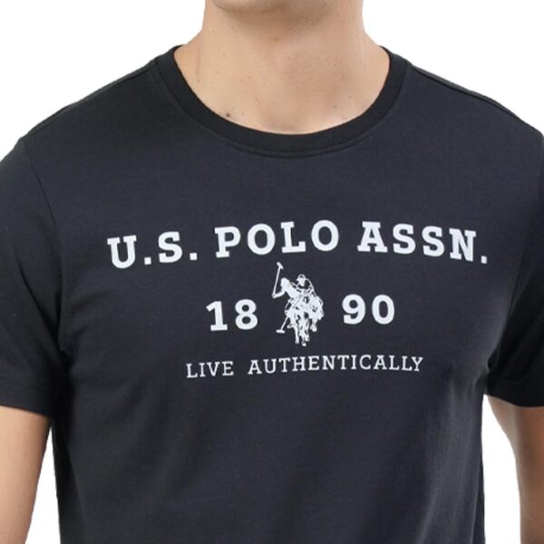 U.S. POLO ASSN. Men's Cotton Regular Fit Comfort Fit Brand Print I683 T-Shirt - Pack of 1 - Image 4
