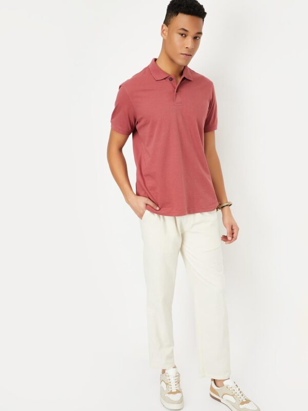 Max Men's Cotton Solid Regular Fit T-Shirt - Image 2