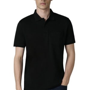 Louis Philippe Men's Cotton Regular Fit Solid with Softer Finish Better Lusture & Durable T-Shirt