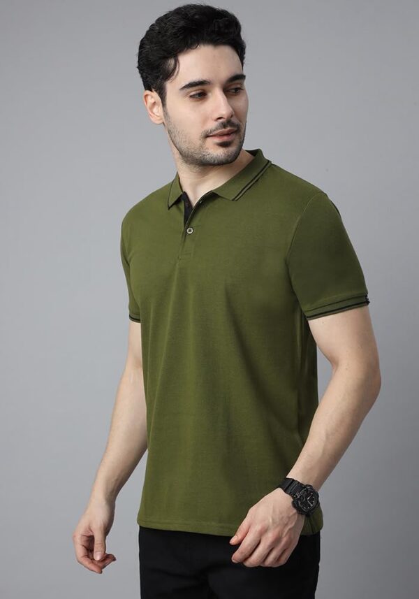 Wear Your Opinion Men's Premium Pique Cotton Polo Collar Neck T-Shirt - Image 3