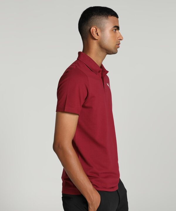 Puma Men's Solid Slim Fit Cotton Essential Polo T-Shirt for Regular wear - Image 2
