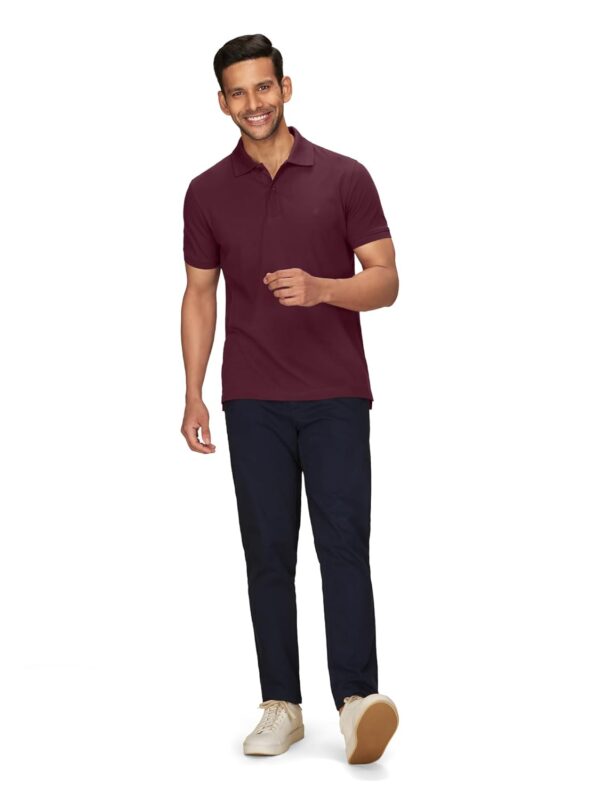 XYXX Men's Nova 100% Combed Cotton Regular Fit Polo T-Shirt - Image 5