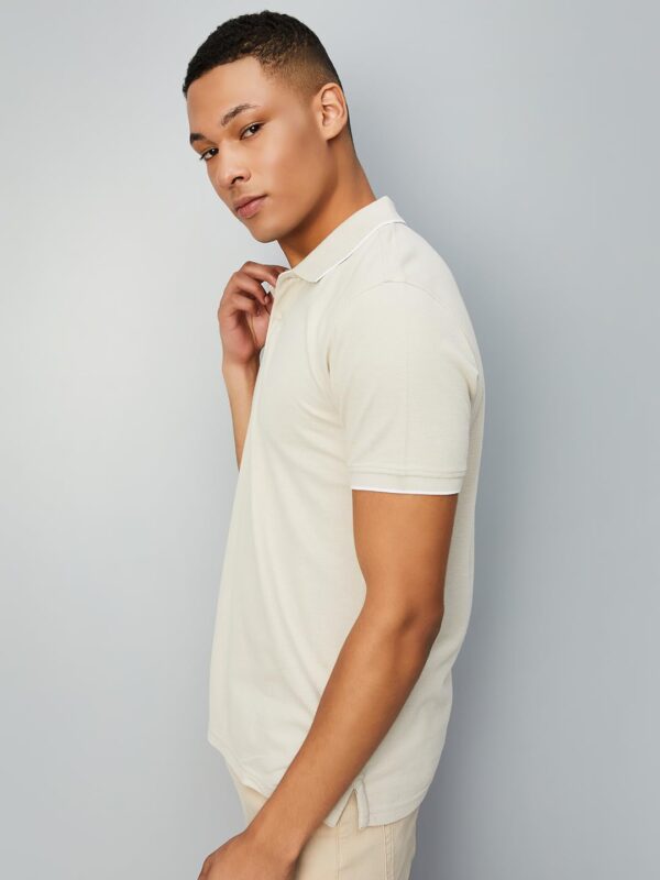 Max Mens Cotton Blend Solid Regular Fit T-Shirt - Image 2