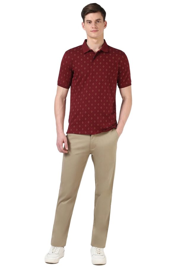 Peter England Men's Cotton Regular Fit Polo T-Shirt - Image 5