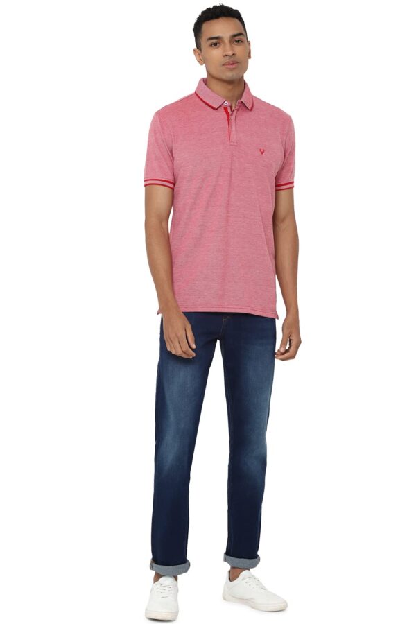 Allen Solly Men Cotton Solid Regular Fit Polo - Image 5