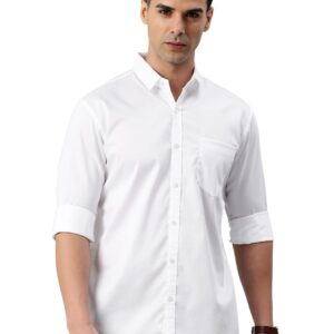 Majestic Man Men's Cotton Slim Fit Solid Casual Shirt