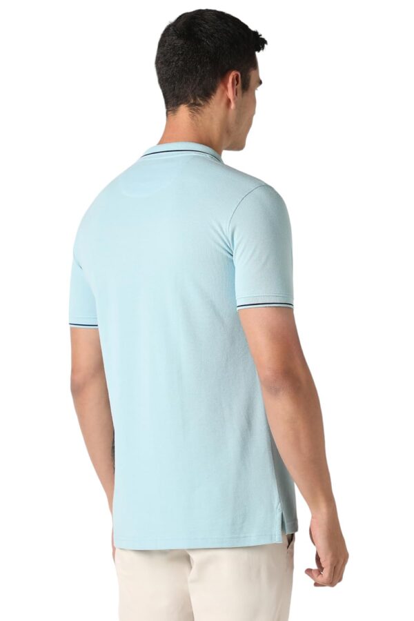 Van Heusen Men's Cotton Solid Regular Fit T-Shirt - Image 5
