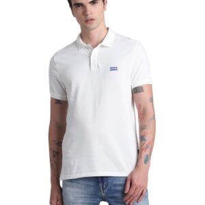 JACK & JONES Men Cotton Solid Slim Fit T-Shirt