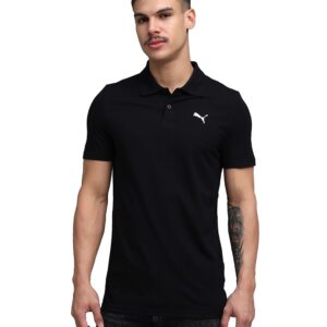 Puma Men's Solid Slim Fit Cotton Essential Polo T-Shirt for Regular wear