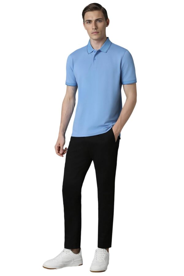 Louis Philippe Men's Cotton Regular Fit Solid Added Stretch for Comfort T-Shirt - Image 5