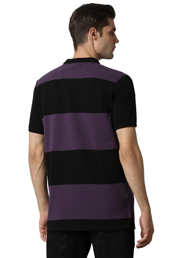 Louis Philippe Men Cotton Premium Solid Polo T-Shirt Slim Fit with Color Fastness - Image 3