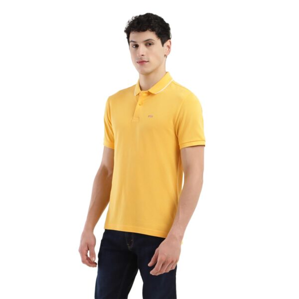 Levi's Men Cotton Polo Collar Regular Fit Solid T-Shirts - Image 3