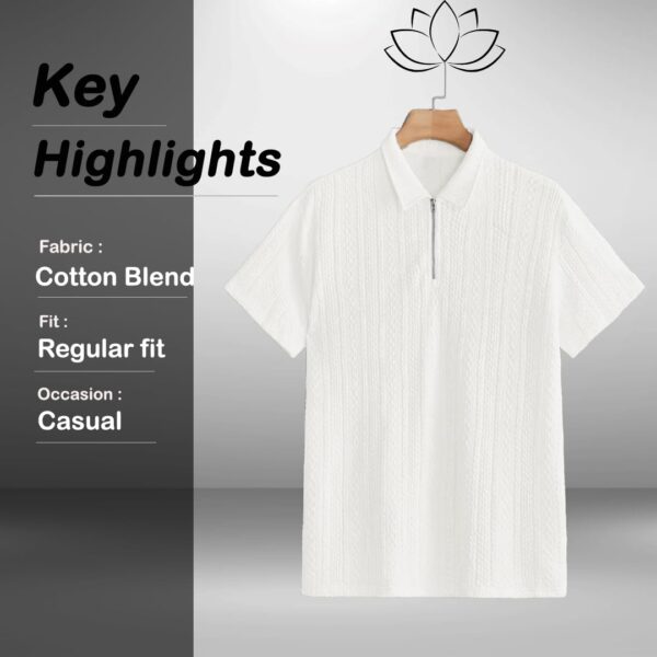 TAGDO Men's Jacquard Chain Polo Shirt (2020) - Image 5