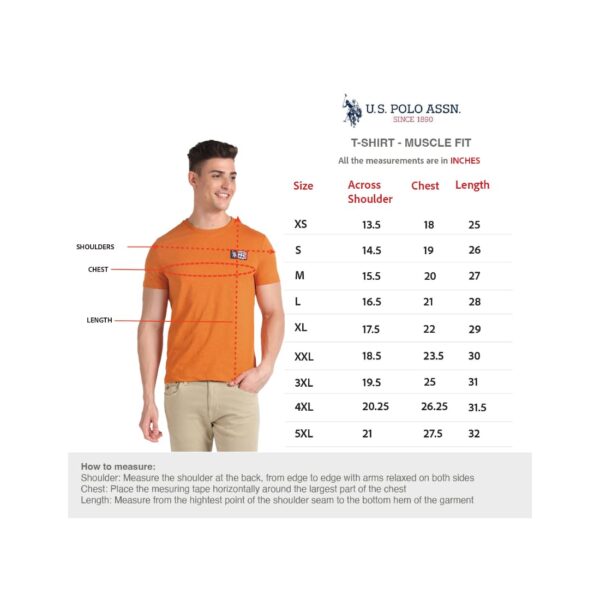 U.S. POLO ASSN. Men Cotton Regular Crew Neck Long Sleeve Brand Print T-Shirt - Image 6