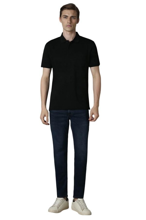 Louis Philippe Men's Cotton Regular Fit Solid with Softer Finish Better Lusture & Durable T-Shirt - Image 5