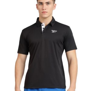 Reebok Men's RBK Vector Polo Shirt - Sporty Everyday Short Sleeve Polo