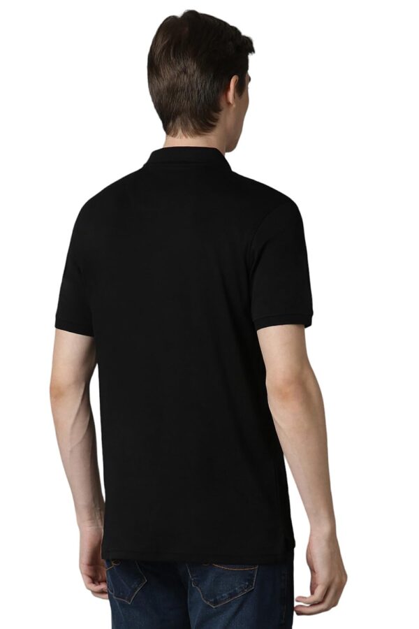 Louis Philippe Men's Cotton Regular Fit Solid with Softer Finish Better Lusture & Durable T-Shirt - Image 3