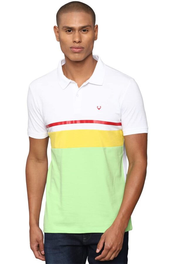 Allen Solly Men's 100% Cotton Regular Fit T-Shirt