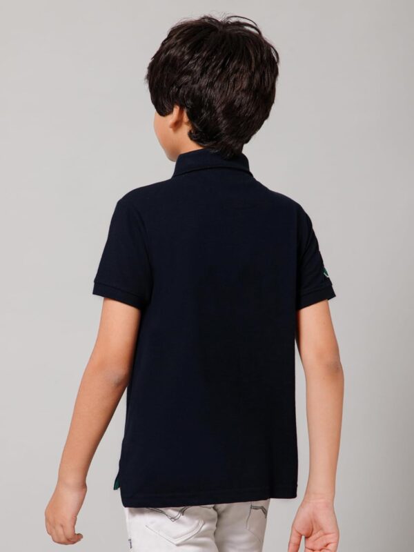 Alan Jones Clothing Boy's Cotton Regular Fit Polo T-Shirt - Image 2
