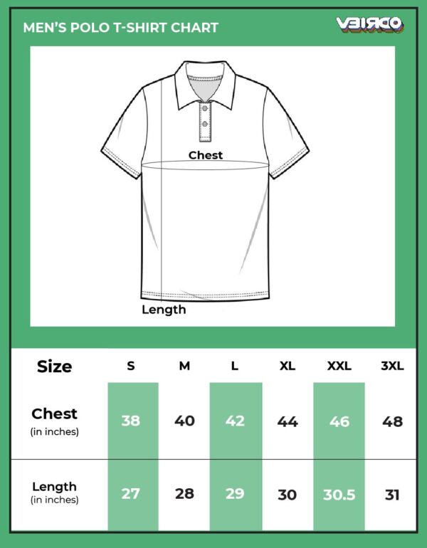 Veirdo® Pure Cotton Half Sleeves Regular Fit Plain Solid Classic Polo Colored Collar T-Shirt for Men (Colors: Olive, Maroon, Navy, Black, Green & Orange) - Image 4