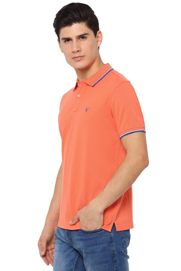 Allen Solly Men Cotton Solid Regular Fit Polo - Image 2