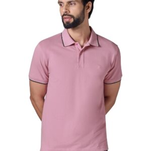 XYXX Accent Men's Solid Cotton Polo T Shirt | Collar Tshirts | Half Sleeves | Solid-Slim Fit