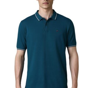 Louis Philippe Men's Cotton Slim Fit Polo T-Shirt