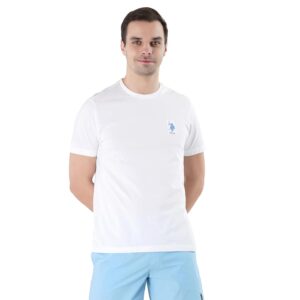 U.S. POLO ASSN. Men Cotton Crew Neck Embroidered Logo I633 Lounge Regular Fit T-Shirt (Pack of 1)