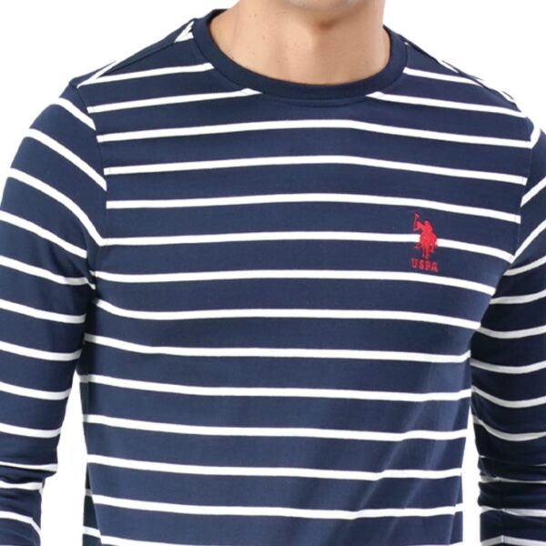 U.S. POLO ASSN. Men's Comfort Fit Stripe Cotton I689 Regular Fit T-Shirt - Pack of 1 - Image 4