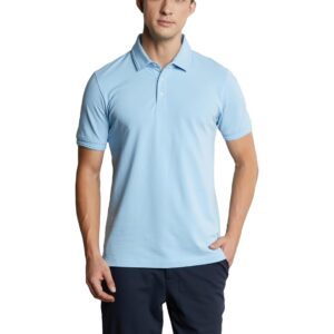 Symbol Premium Men's Cotton Stretch Solid Polo T-Shirt (Regular Fit | Pique Knit)