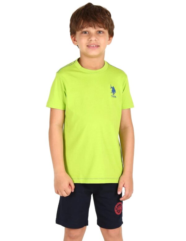 U.S. POLO ASSN. Boy's Ribbed Neck Cotton IKEA Regular Fit T-Shirt (Pack of 1) - Image 7