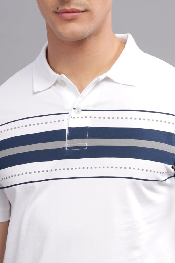 ADRO Regular Fit Polo T-Shirt for Men| Printed Polo T-Shirt | Cotton Polo T Shirt - Image 4