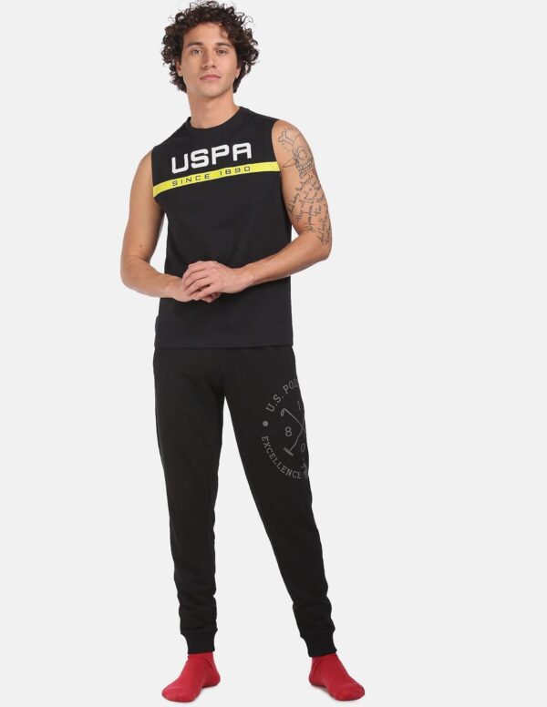 U.S. POLO ASSN. Men Crew Neck Brand Print IYAE Fashion Vest - Pack of 1 - Image 2