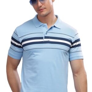 ADRO Regular Fit Polo T-Shirt for Men| Printed Polo T-Shirt | Cotton Polo T Shirt