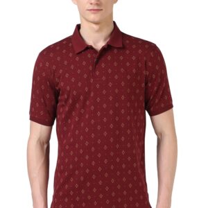 Peter England Men's Cotton Regular Fit Polo T-Shirt
