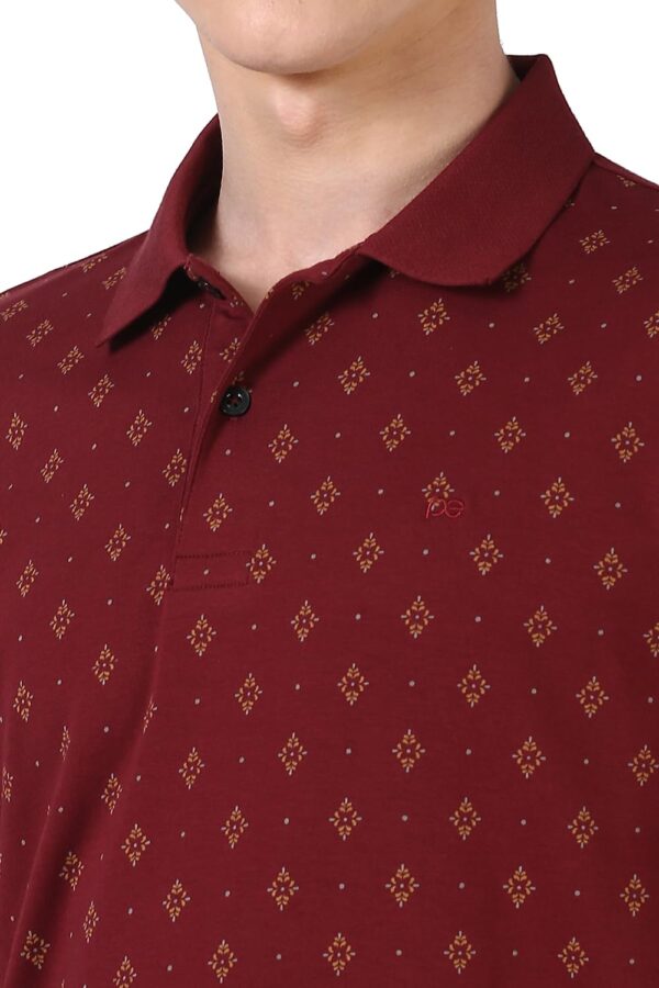 Peter England Men's Cotton Regular Fit Polo T-Shirt - Image 4