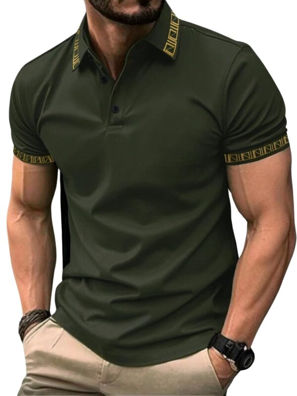 GRECIILOOKS Solid Regular Fit Polo Casual for Men – Polycotton Short Sleeve Regular Fit Tee | Perfect for Golf, Travel & Outdoor Casual Look (Available in Plus Size)